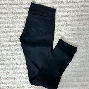 JBrand Black pencil leg jeans with zipper bottoms